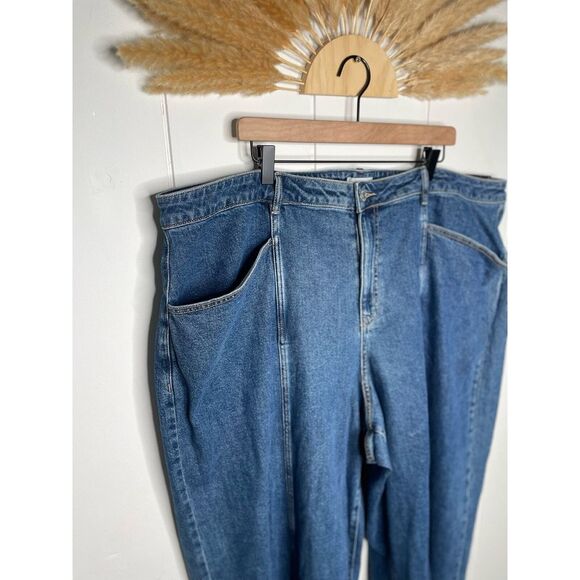 Ava & Viv High Rise Relaxed Fit Wide Leg Jeans Plus Size 26 Denim - Picture 6 of 14